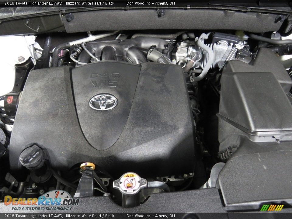 2018 Toyota Highlander LE AWD Blizzard White Pearl / Black Photo #6