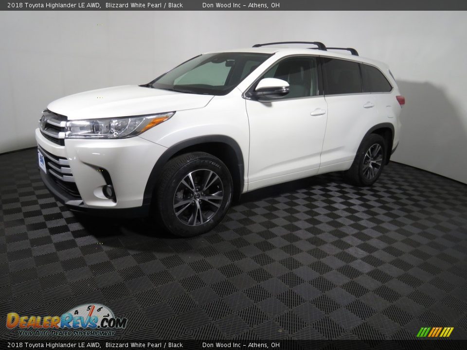2018 Toyota Highlander LE AWD Blizzard White Pearl / Black Photo #7