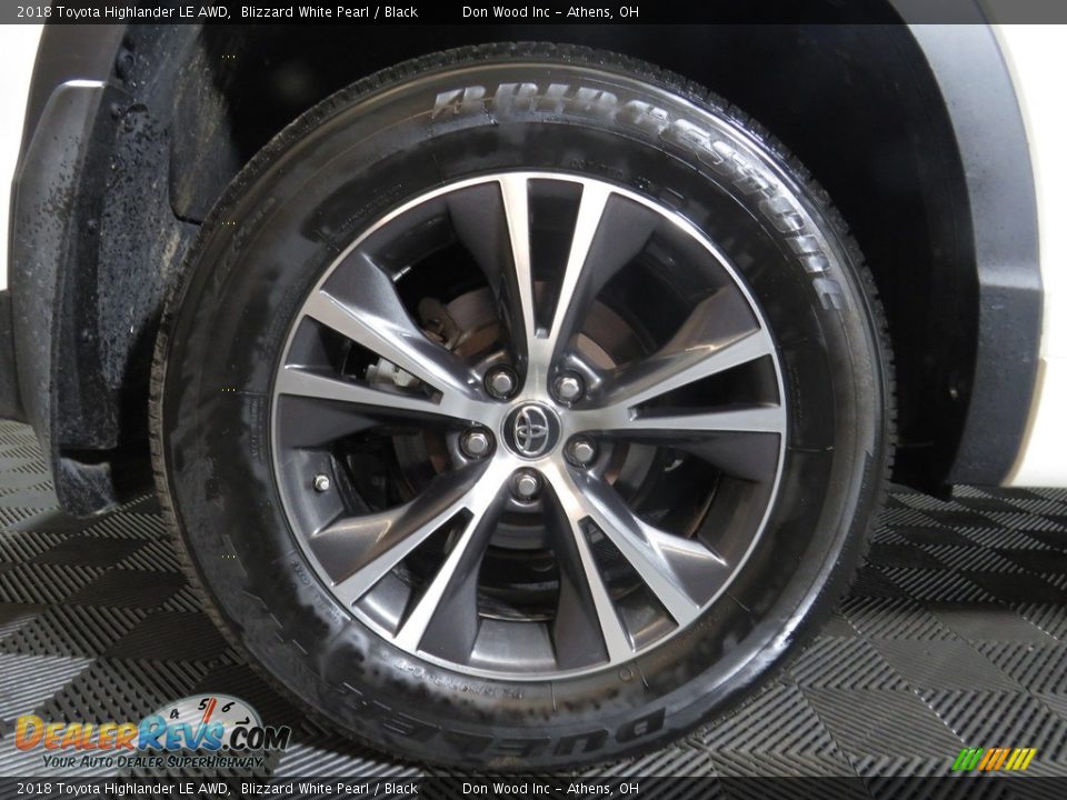 2018 Toyota Highlander LE AWD Blizzard White Pearl / Black Photo #17