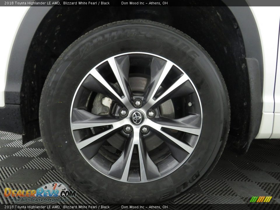 2018 Toyota Highlander LE AWD Blizzard White Pearl / Black Photo #19