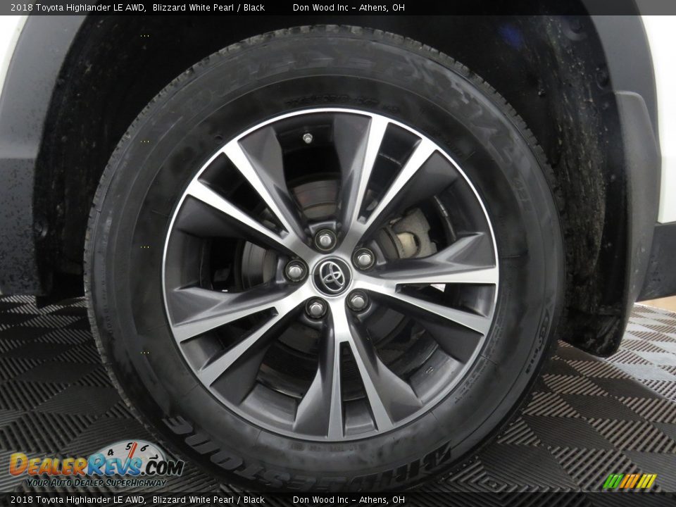 2018 Toyota Highlander LE AWD Blizzard White Pearl / Black Photo #20