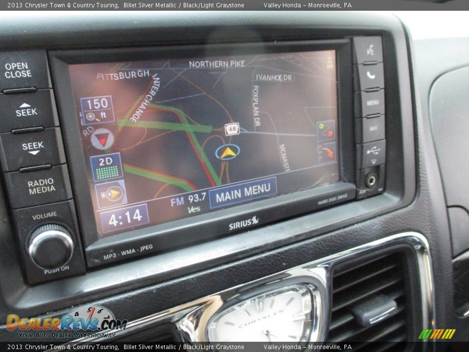 2013 Chrysler Town & Country Touring Billet Silver Metallic / Black/Light Graystone Photo #14