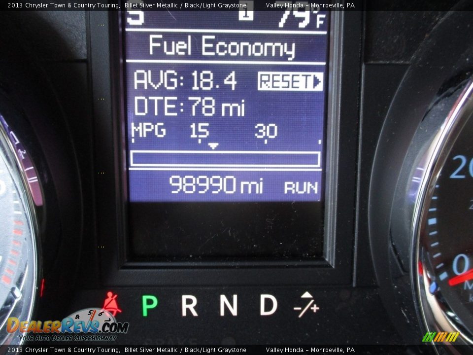 2013 Chrysler Town & Country Touring Billet Silver Metallic / Black/Light Graystone Photo #20