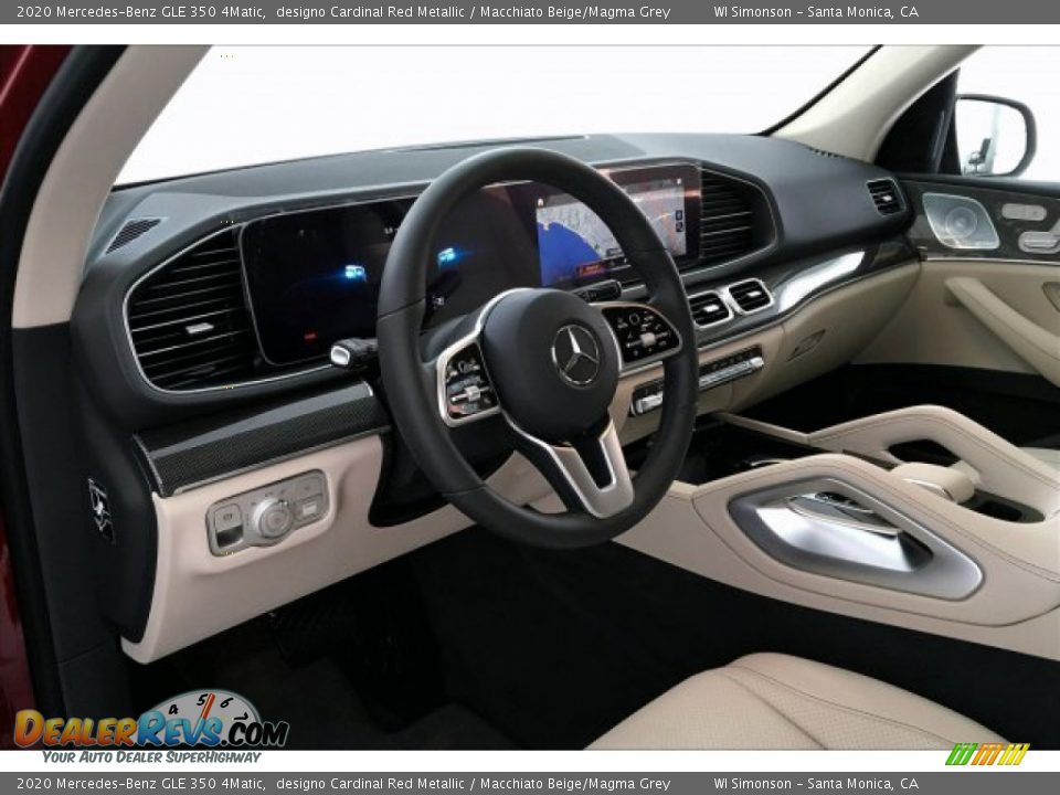 2020 Mercedes-Benz GLE 350 4Matic designo Cardinal Red Metallic / Macchiato Beige/Magma Grey Photo #4