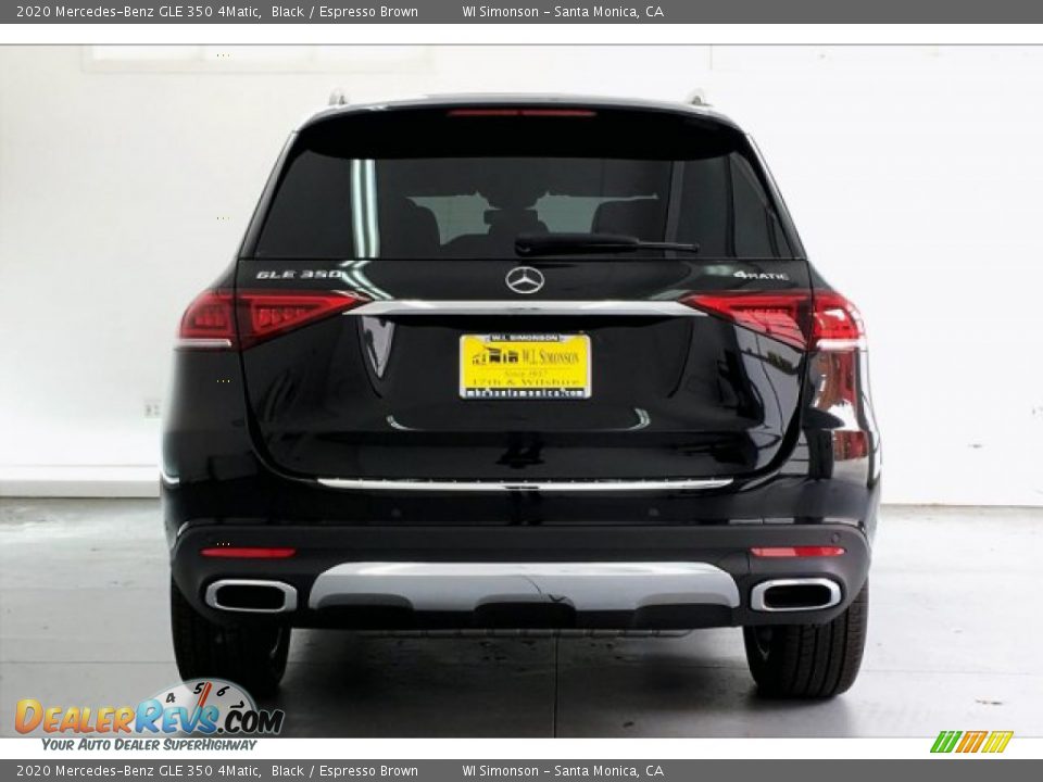 2020 Mercedes-Benz GLE 350 4Matic Black / Espresso Brown Photo #3