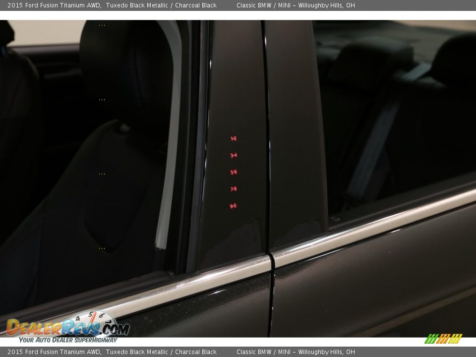 2015 Ford Fusion Titanium AWD Tuxedo Black Metallic / Charcoal Black Photo #4