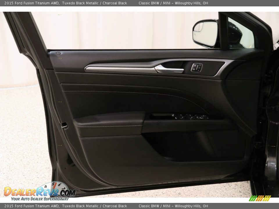 2015 Ford Fusion Titanium AWD Tuxedo Black Metallic / Charcoal Black Photo #5