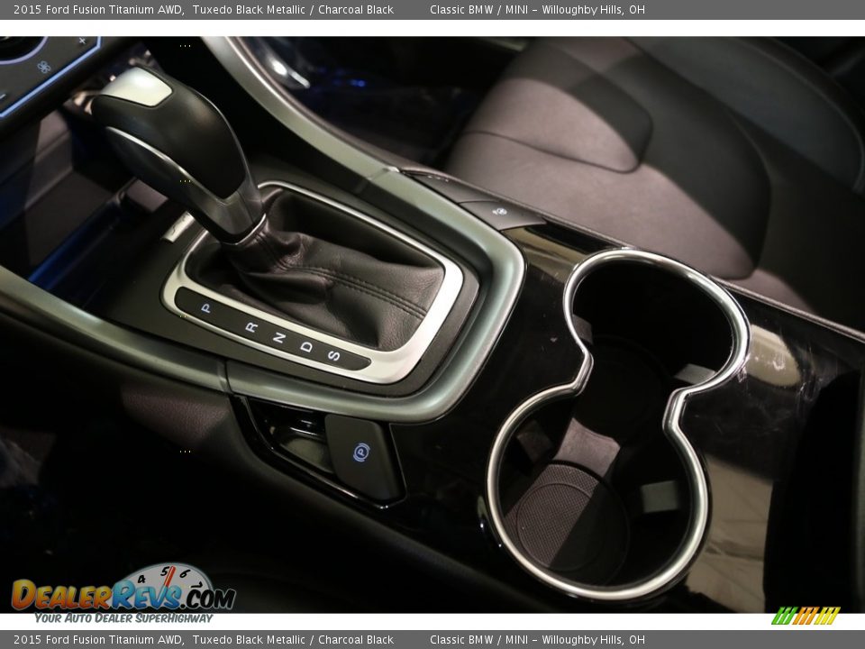 2015 Ford Fusion Titanium AWD Tuxedo Black Metallic / Charcoal Black Photo #15