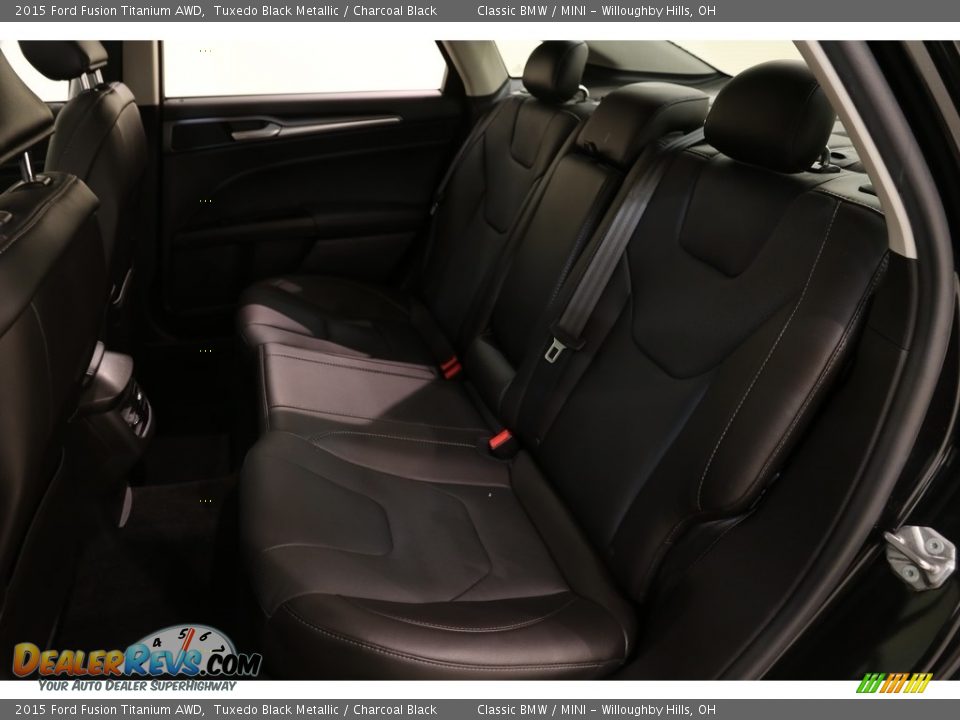 2015 Ford Fusion Titanium AWD Tuxedo Black Metallic / Charcoal Black Photo #18