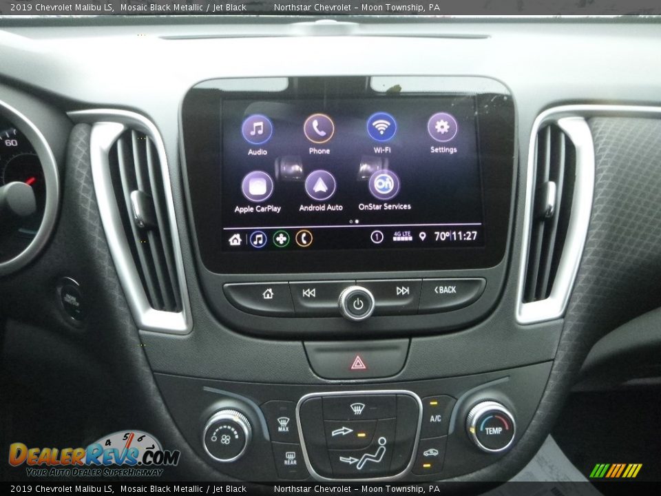 2019 Chevrolet Malibu LS Mosaic Black Metallic / Jet Black Photo #16