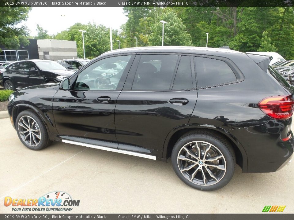 2019 BMW X3 xDrive30i Black Sapphire Metallic / Black Photo #5