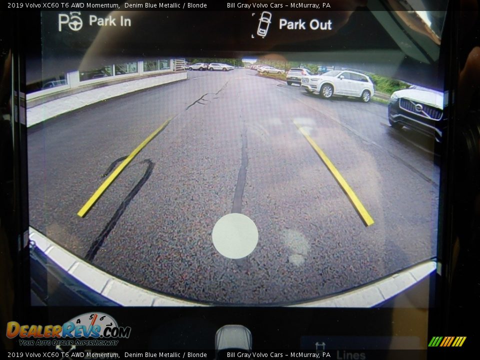 2019 Volvo XC60 T6 AWD Momentum Denim Blue Metallic / Blonde Photo #14