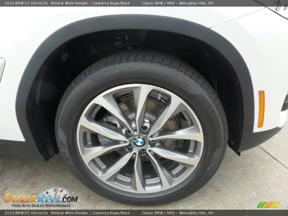 2019 BMW X3 xDrive30i Mineral White Metallic / Canberra Beige/Black Photo #2