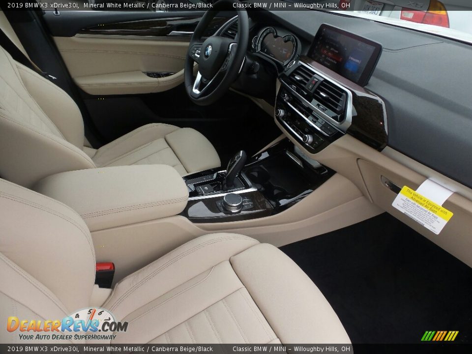 2019 BMW X3 xDrive30i Mineral White Metallic / Canberra Beige/Black Photo #3