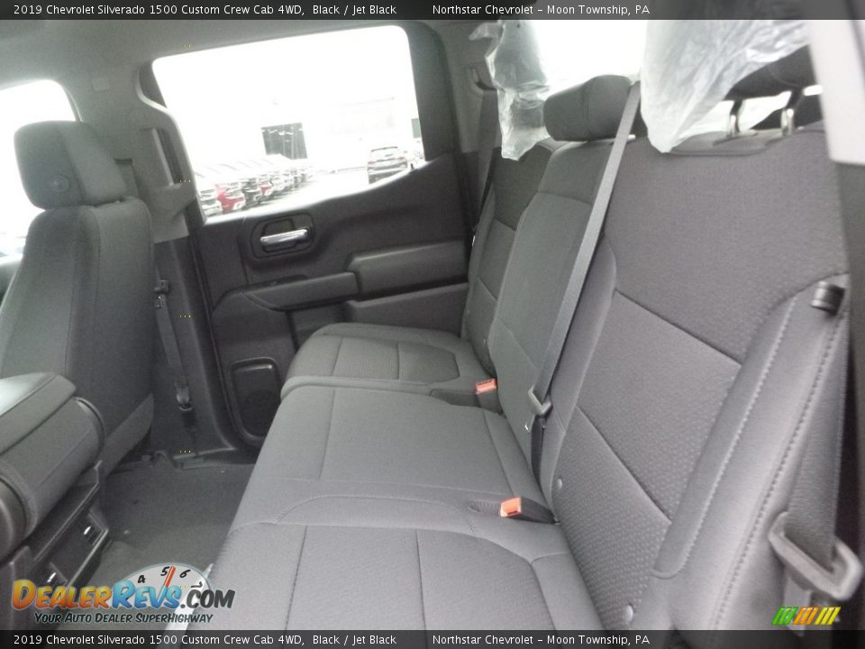 2019 Chevrolet Silverado 1500 Custom Crew Cab 4WD Black / Jet Black Photo #12