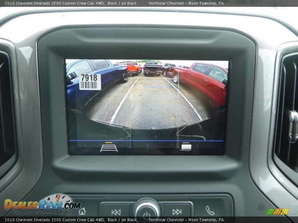 2019 Chevrolet Silverado 1500 Custom Crew Cab 4WD Black / Jet Black Photo #18