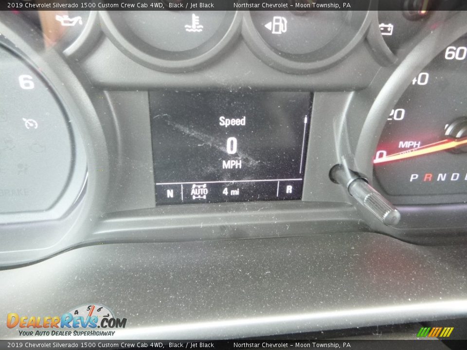 2019 Chevrolet Silverado 1500 Custom Crew Cab 4WD Black / Jet Black Photo #20