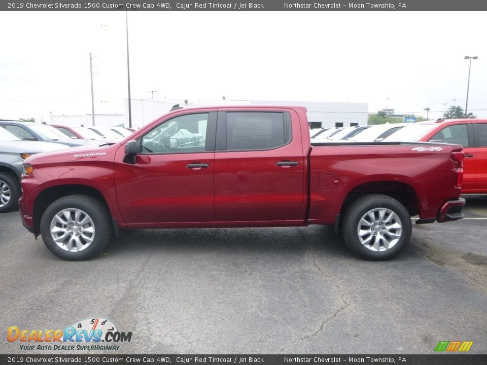 Cajun Red Tintcoat 2019 Chevrolet Silverado 1500 Custom Crew Cab 4WD Photo #2