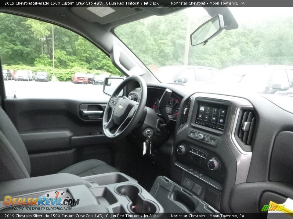 2019 Chevrolet Silverado 1500 Custom Crew Cab 4WD Cajun Red Tintcoat / Jet Black Photo #10