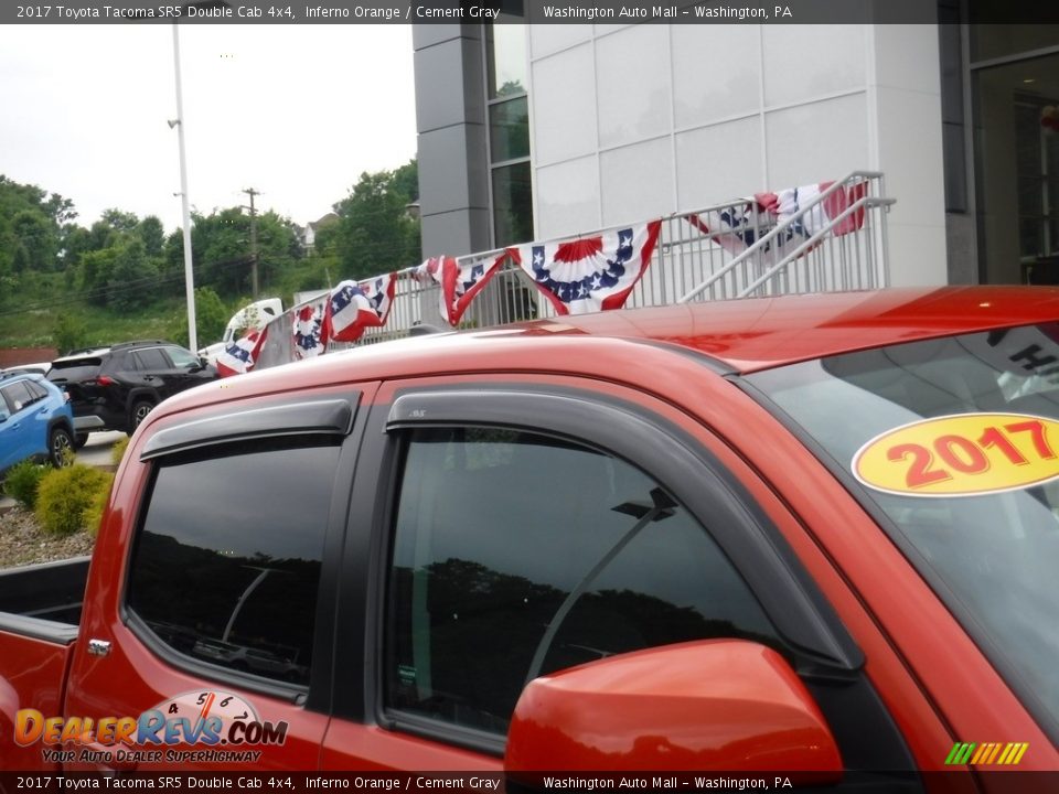 2017 Toyota Tacoma SR5 Double Cab 4x4 Inferno Orange / Cement Gray Photo #5