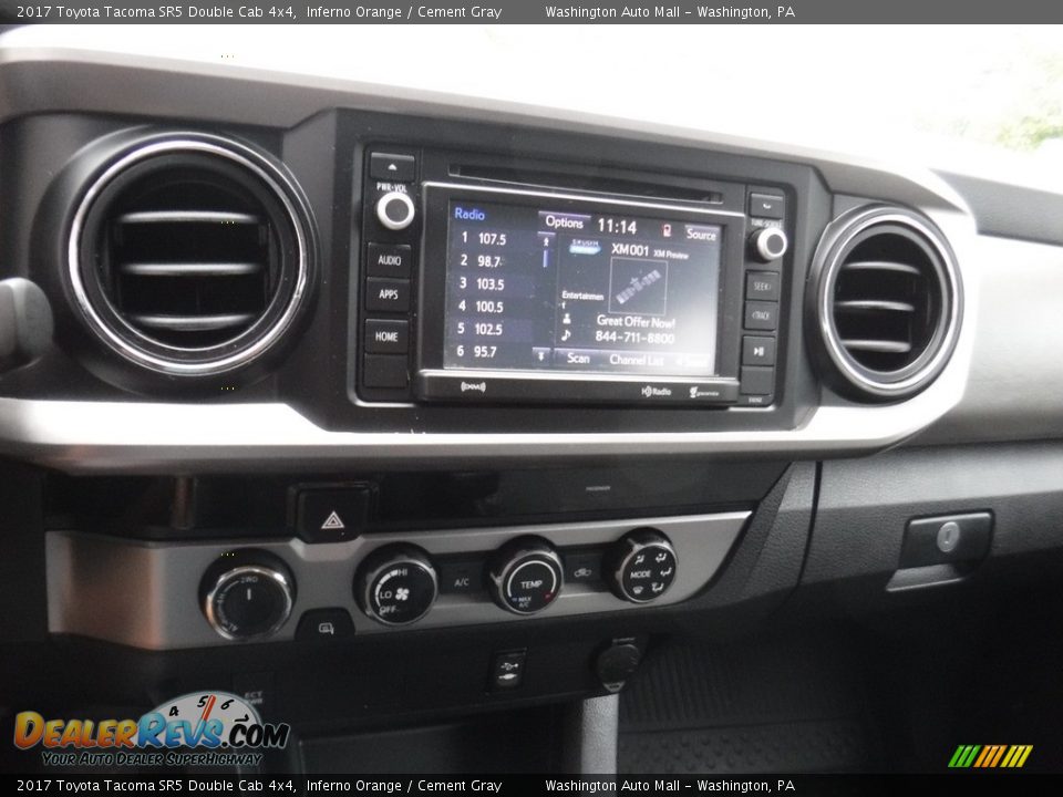 2017 Toyota Tacoma SR5 Double Cab 4x4 Inferno Orange / Cement Gray Photo #19