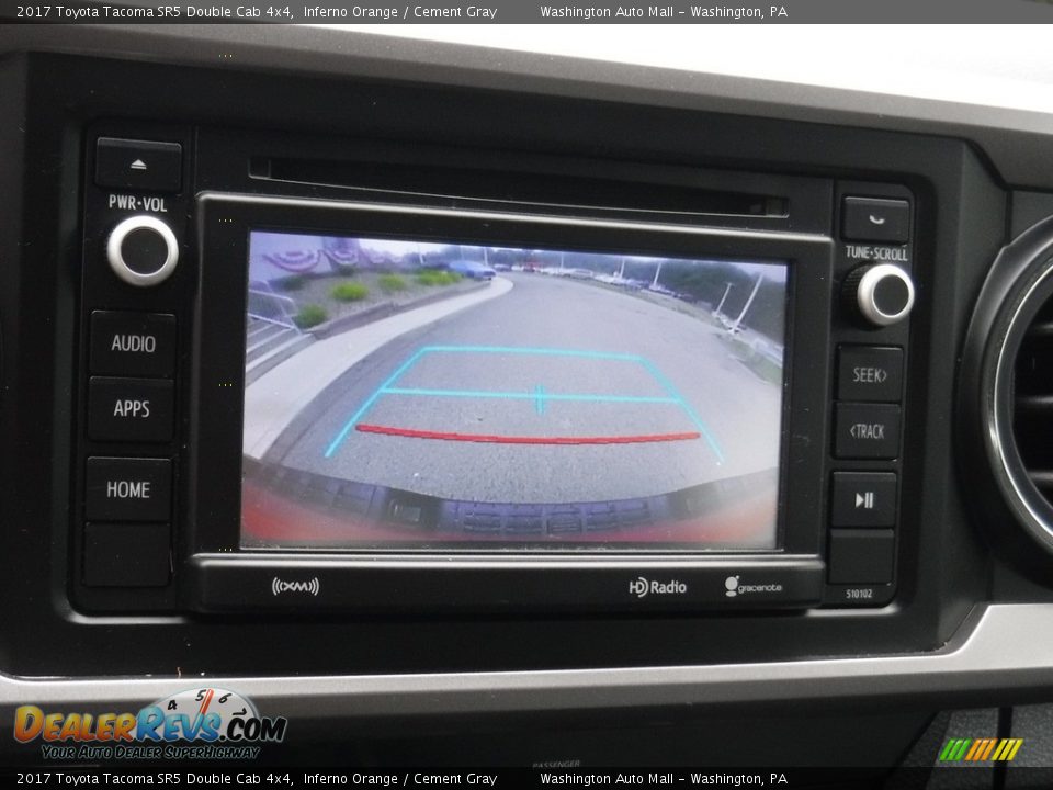 2017 Toyota Tacoma SR5 Double Cab 4x4 Inferno Orange / Cement Gray Photo #20