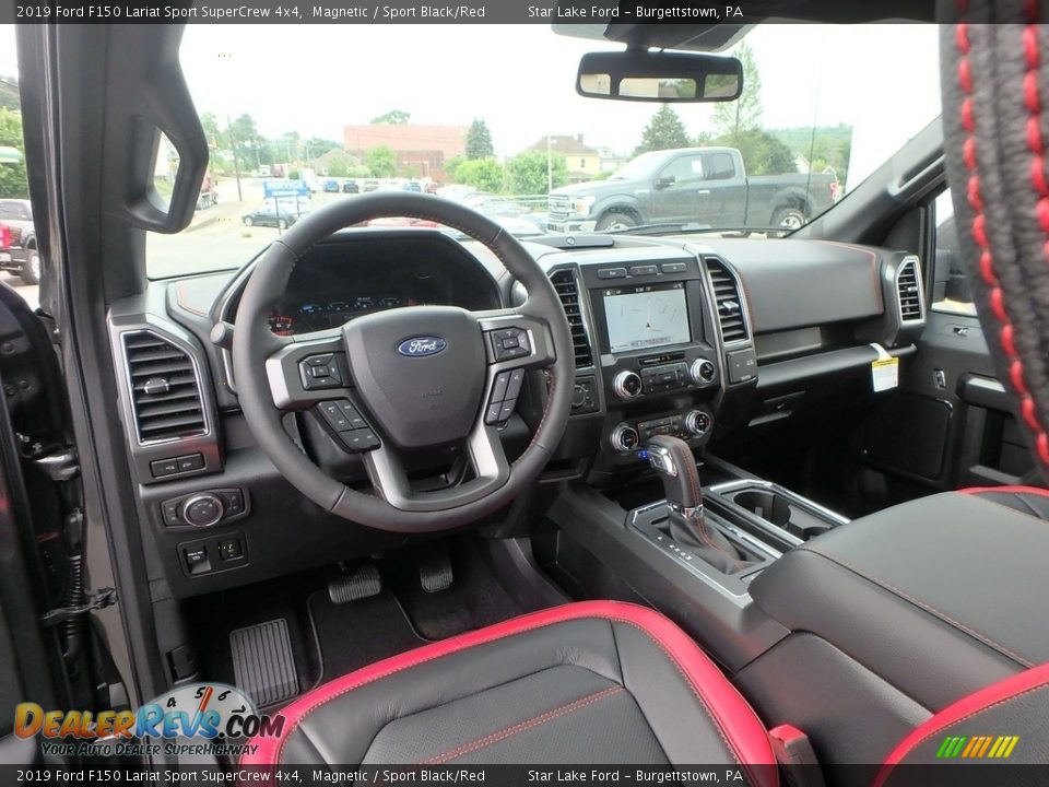 Front Seat of 2019 Ford F150 Lariat Sport SuperCrew 4x4 Photo #11