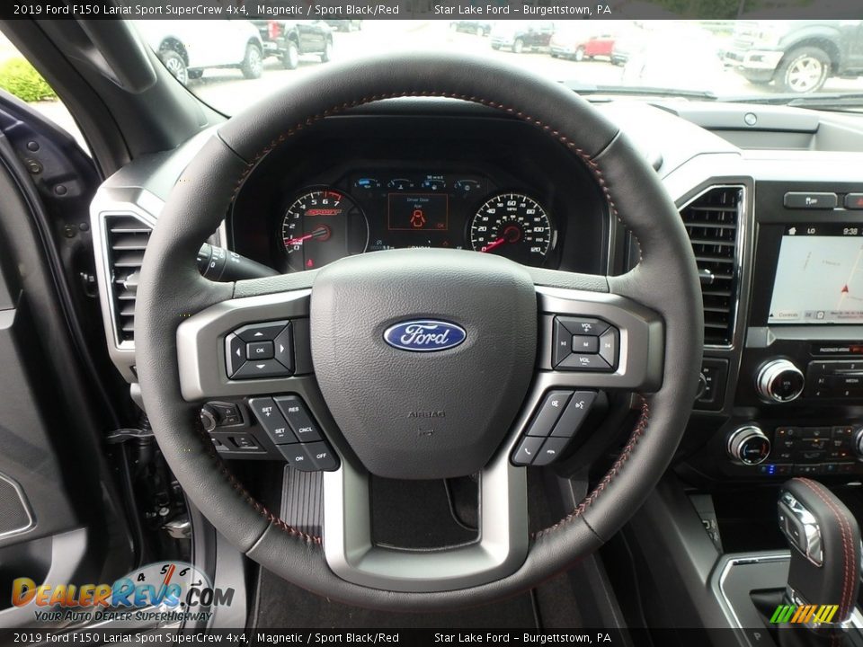 2019 Ford F150 Lariat Sport SuperCrew 4x4 Steering Wheel Photo #15