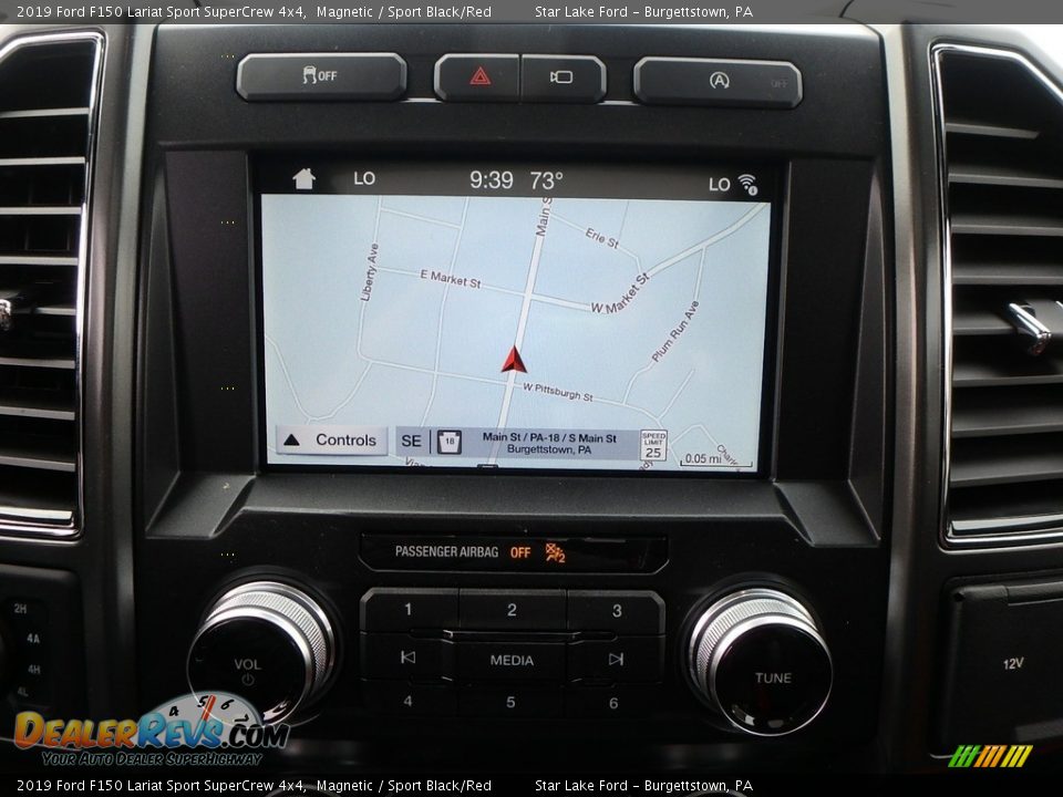 Navigation of 2019 Ford F150 Lariat Sport SuperCrew 4x4 Photo #19