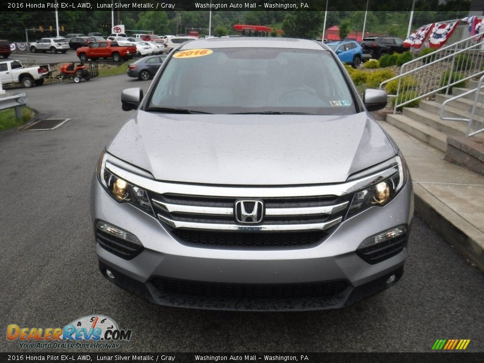 2016 Honda Pilot EX-L AWD Lunar Silver Metallic / Gray Photo #4