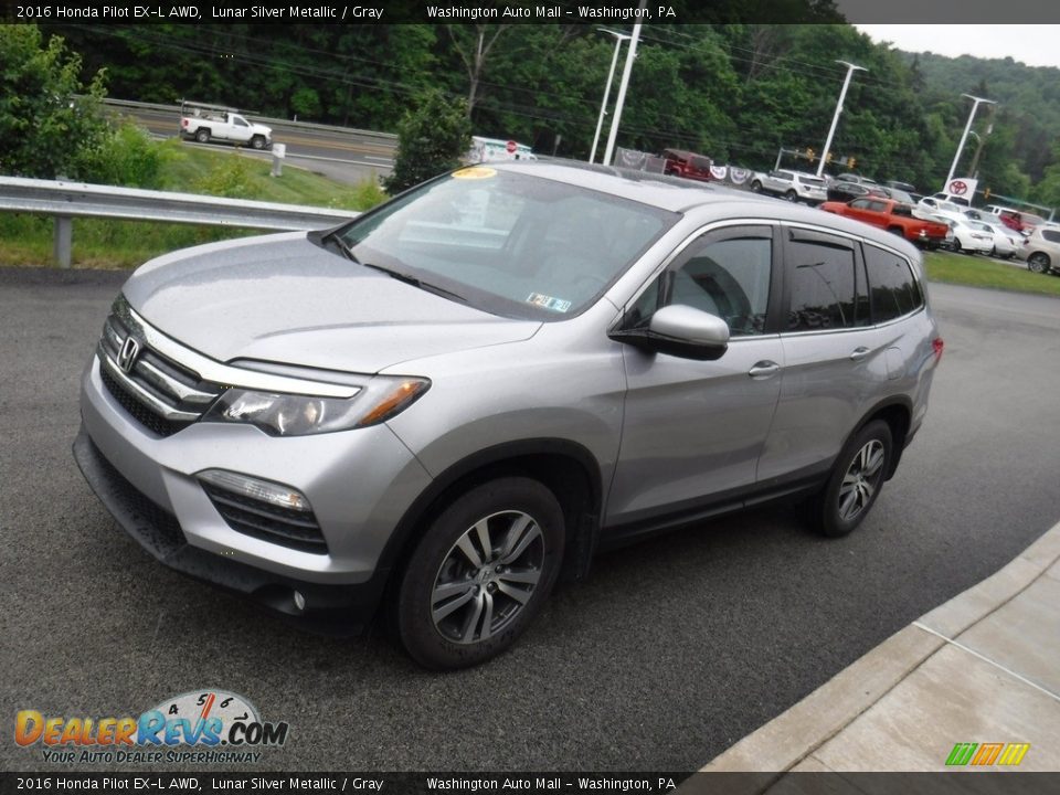 2016 Honda Pilot EX-L AWD Lunar Silver Metallic / Gray Photo #5