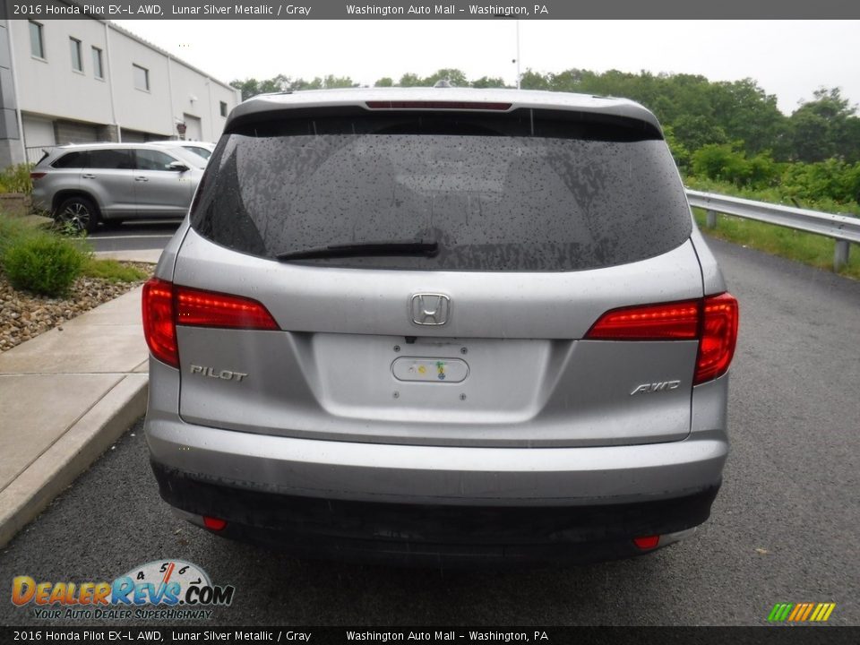 2016 Honda Pilot EX-L AWD Lunar Silver Metallic / Gray Photo #8