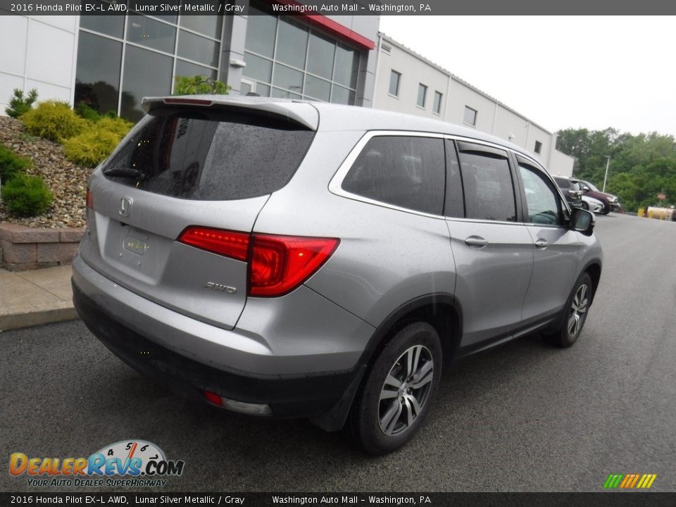 2016 Honda Pilot EX-L AWD Lunar Silver Metallic / Gray Photo #9