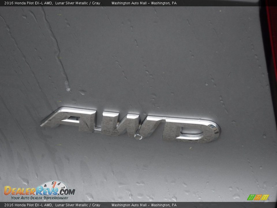 2016 Honda Pilot EX-L AWD Lunar Silver Metallic / Gray Photo #10