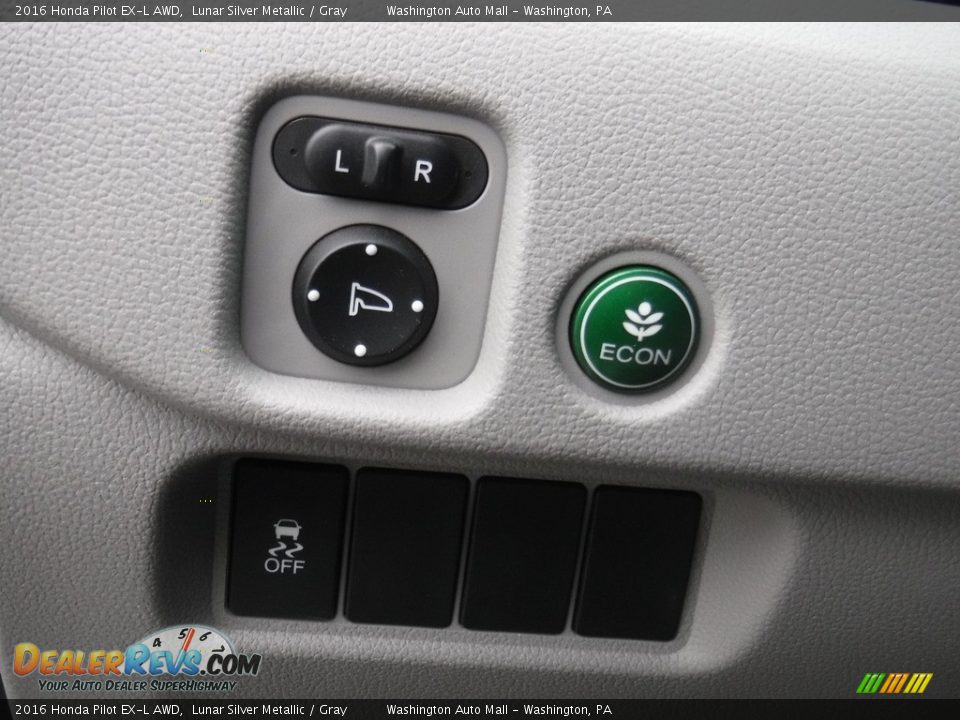 2016 Honda Pilot EX-L AWD Lunar Silver Metallic / Gray Photo #14