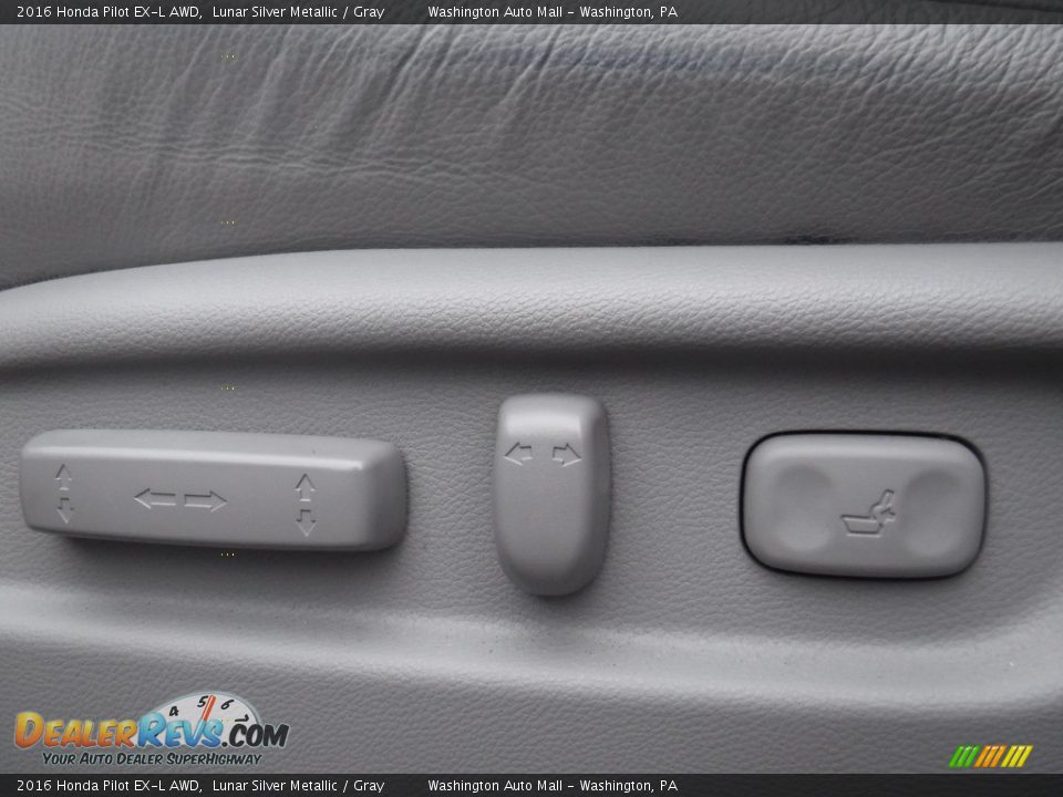 2016 Honda Pilot EX-L AWD Lunar Silver Metallic / Gray Photo #16