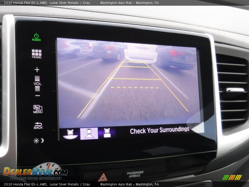 2016 Honda Pilot EX-L AWD Lunar Silver Metallic / Gray Photo #19