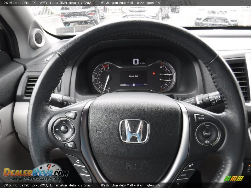 2016 Honda Pilot EX-L AWD Lunar Silver Metallic / Gray Photo #22