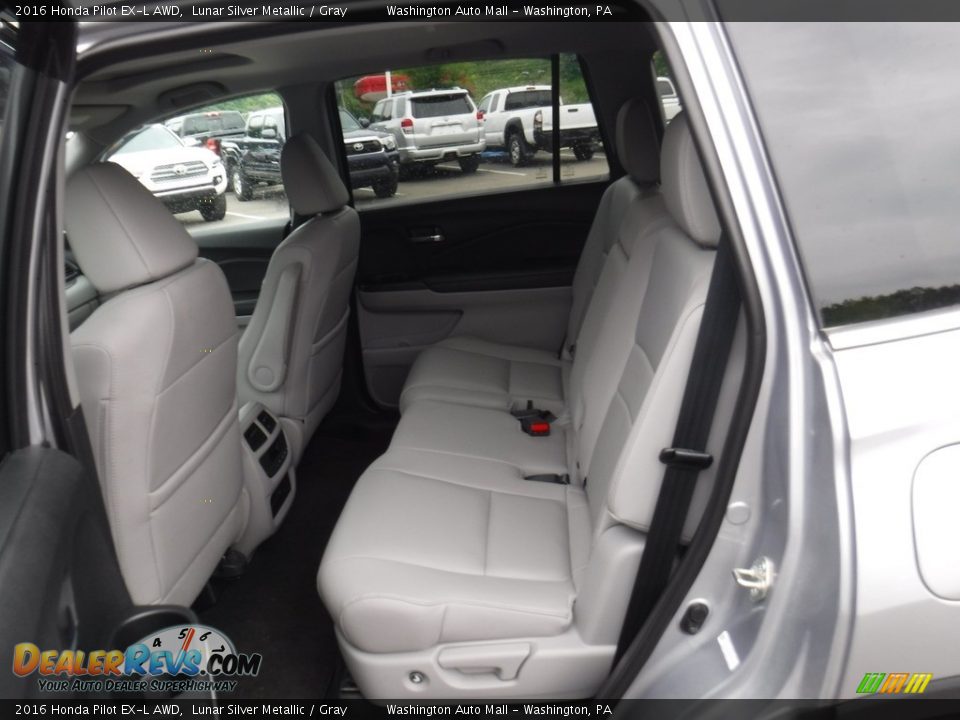 2016 Honda Pilot EX-L AWD Lunar Silver Metallic / Gray Photo #24