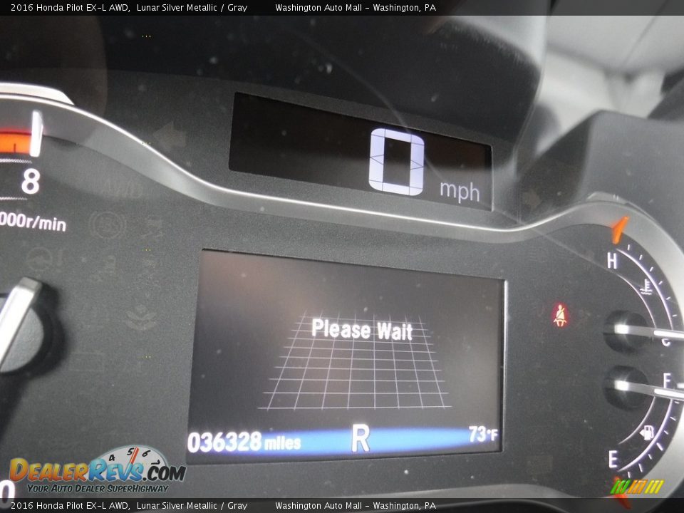 2016 Honda Pilot EX-L AWD Lunar Silver Metallic / Gray Photo #30