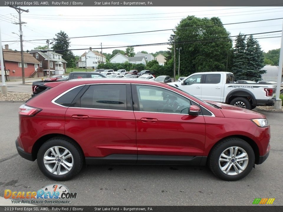 2019 Ford Edge SEL AWD Ruby Red / Ebony Photo #4