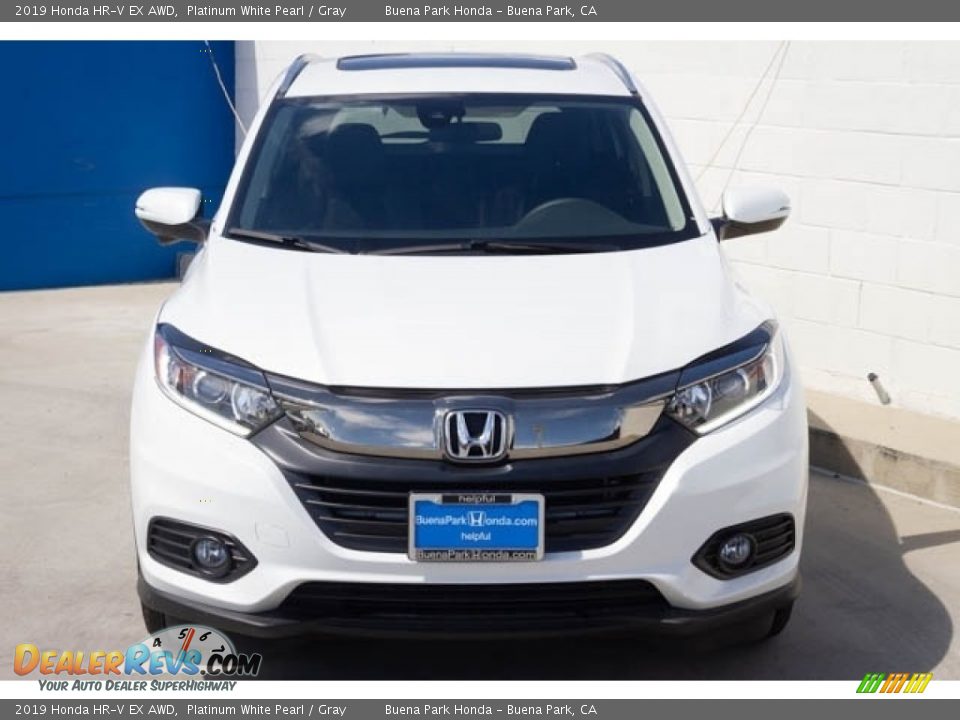 2019 Honda HR-V EX AWD Platinum White Pearl / Gray Photo #3