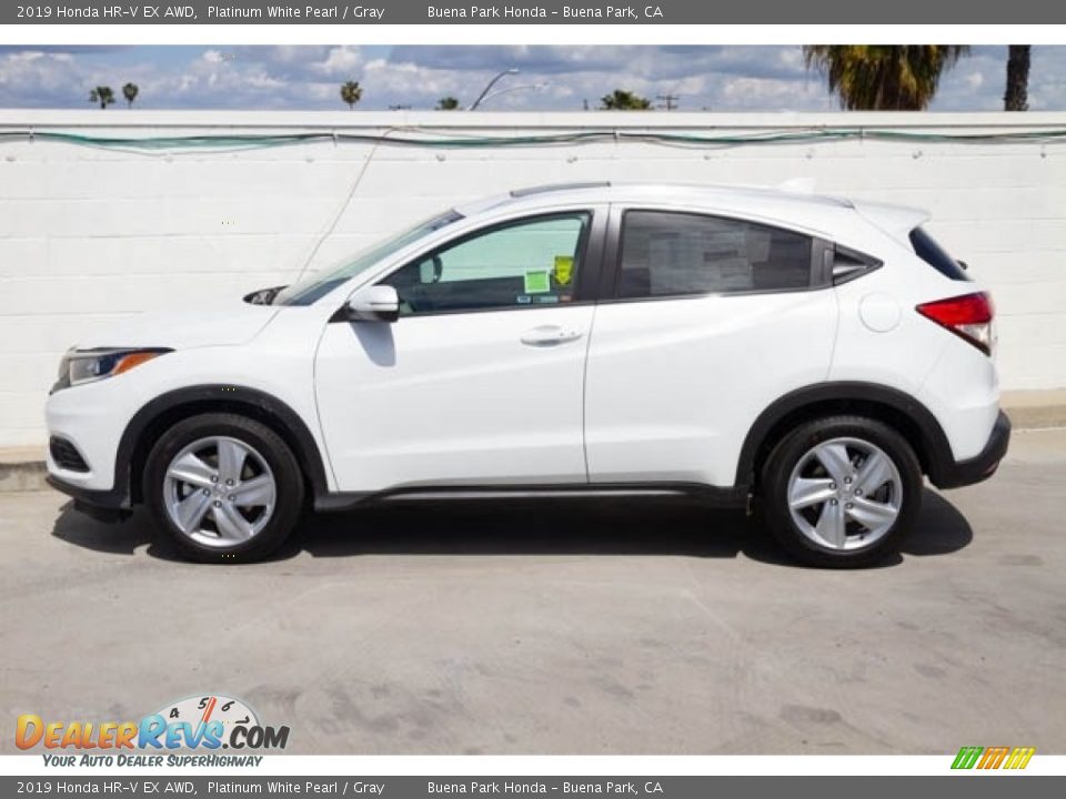 2019 Honda HR-V EX AWD Platinum White Pearl / Gray Photo #5