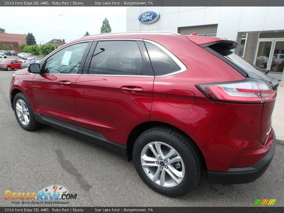 2019 Ford Edge SEL AWD Ruby Red / Ebony Photo #8