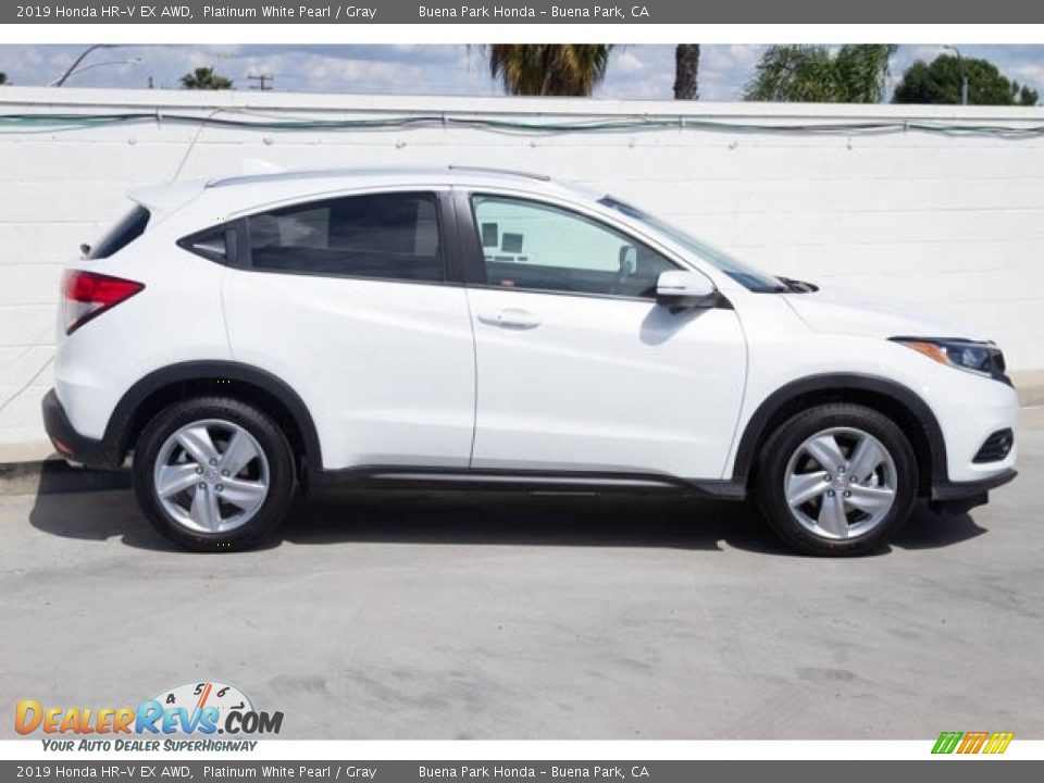 2019 Honda HR-V EX AWD Platinum White Pearl / Gray Photo #9