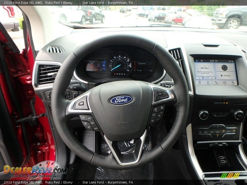 2019 Ford Edge SEL AWD Steering Wheel Photo #16