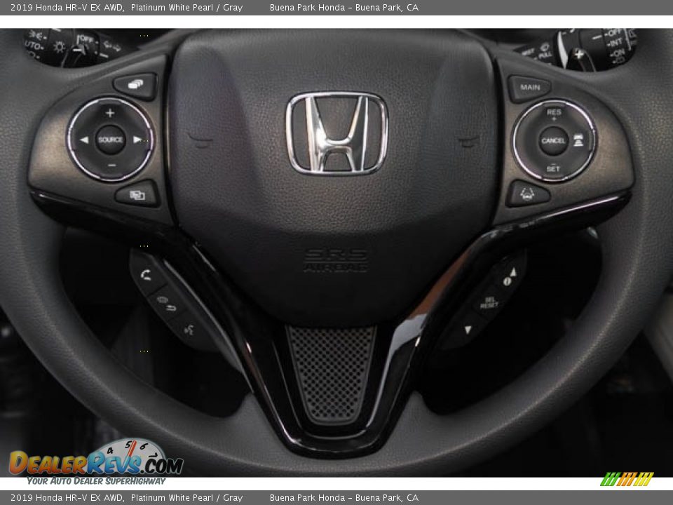 2019 Honda HR-V EX AWD Platinum White Pearl / Gray Photo #21