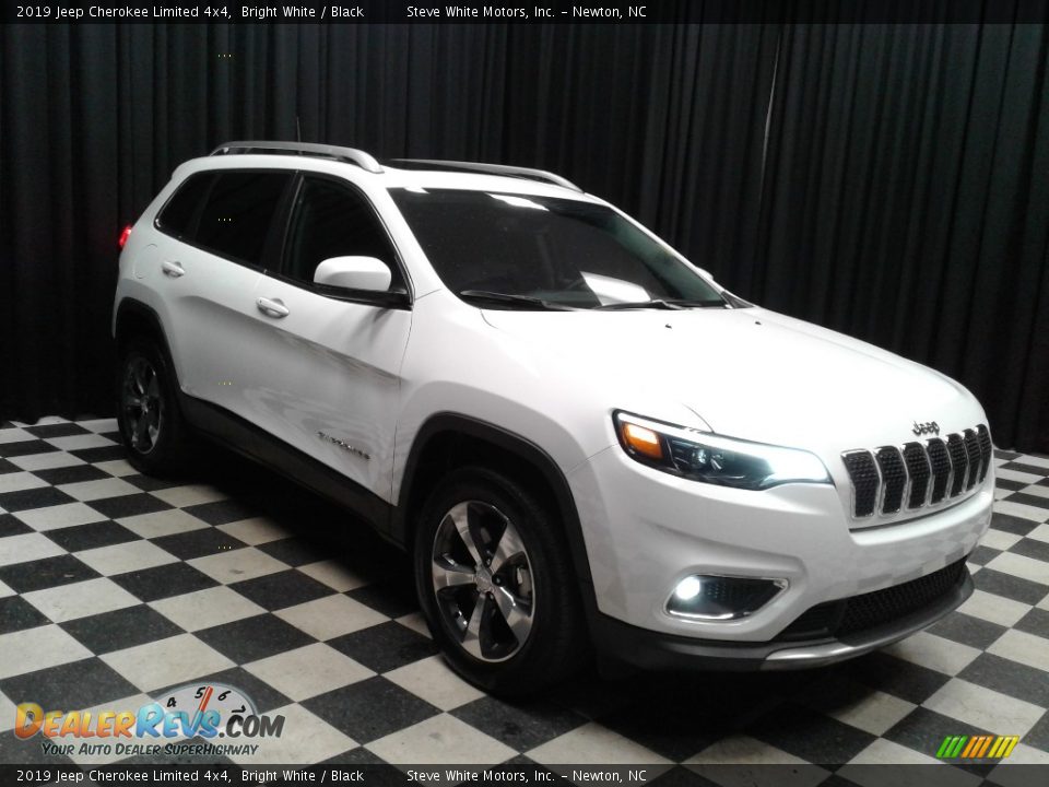 2019 Jeep Cherokee Limited 4x4 Bright White / Black Photo #4