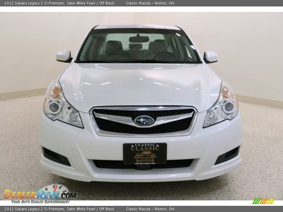 2012 Subaru Legacy 2.5i Premium Satin White Pearl / Off Black Photo #2
