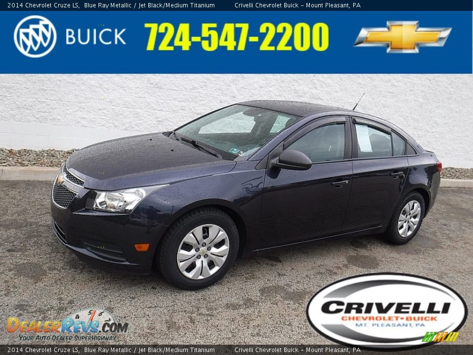 2014 Chevrolet Cruze LS Blue Ray Metallic / Jet Black/Medium Titanium Photo #1